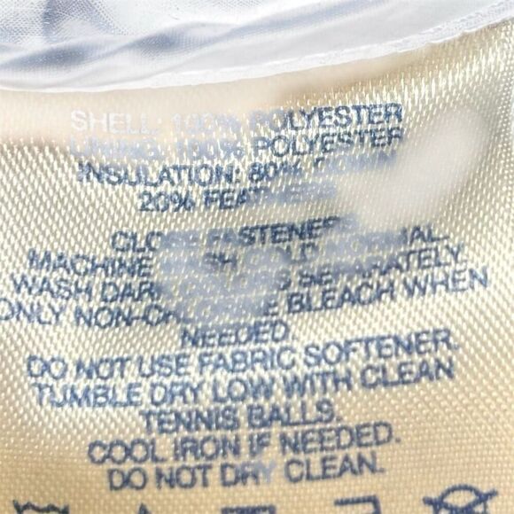 Vintage Lands' End Men's XL Navy Blue Puffer Vest Snap-Button‎ Casual - Picture 5 of 5